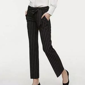 Loft Pinstripe Black Marisa Trousers 0p